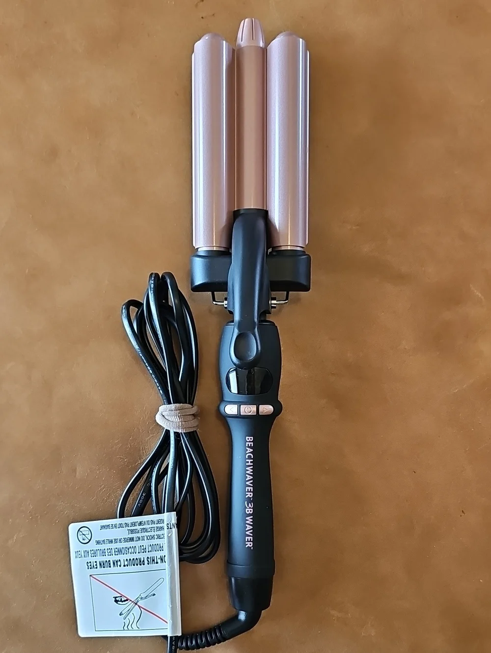 Beachwaver 3-Bar Waver in Rose Gold and Black